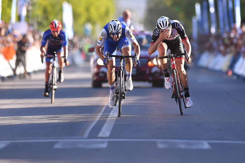 Oliveiro Troia (Abu Dhabi) knows he's been beaten to the win