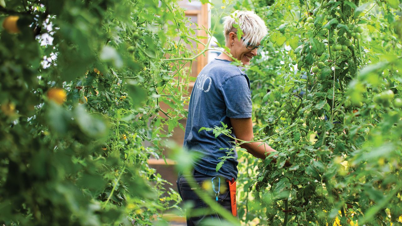 Maggie Cheney at their farm in upstate New York