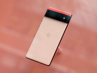 Google Pixel 6 Coming Soon Nyc Display Unit Orange Close