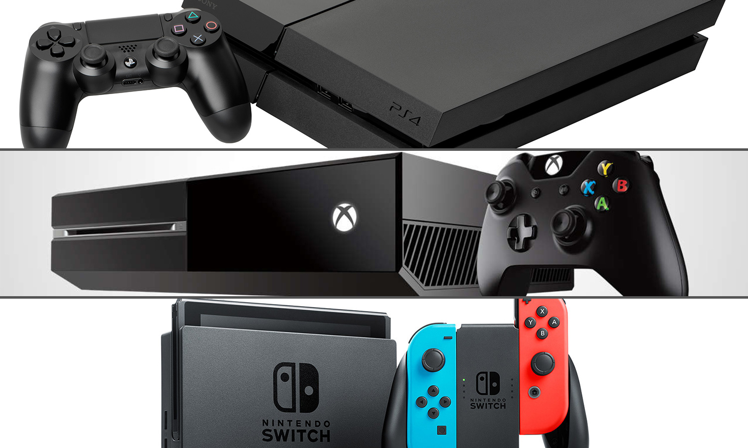 Nintendo switch vs playstation 4 on sale vs xbox one