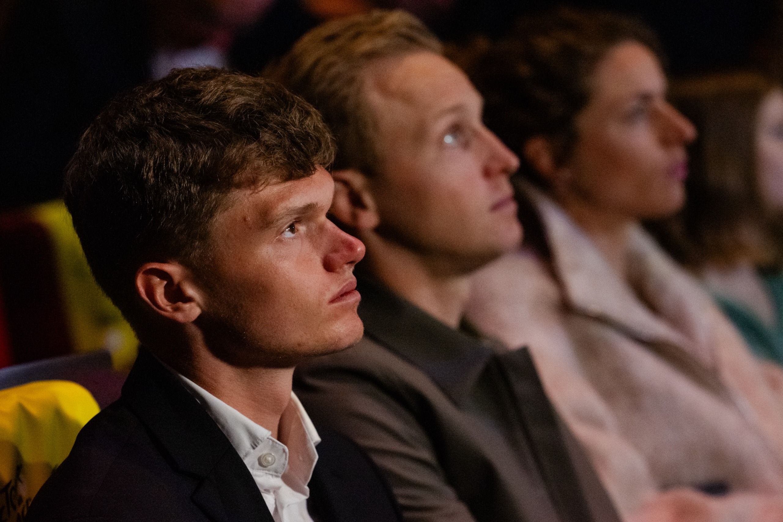 Oscar Onley at the 2027 Tour de France route presentation
