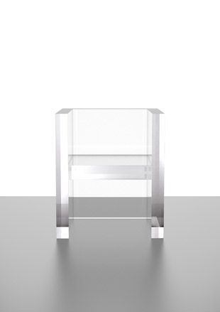 Invisible chair by Tokujin Yoshioka for Kartell.