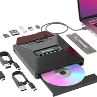 Suidek External CD/DVD drive + dock + M.2 slot