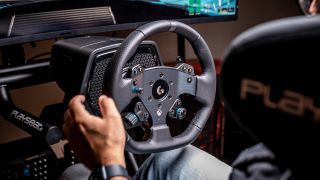 PRO RACING WHEEL Direct Drive and TRUEFORCE feedback technology for PC, PlayStation or Xbox.