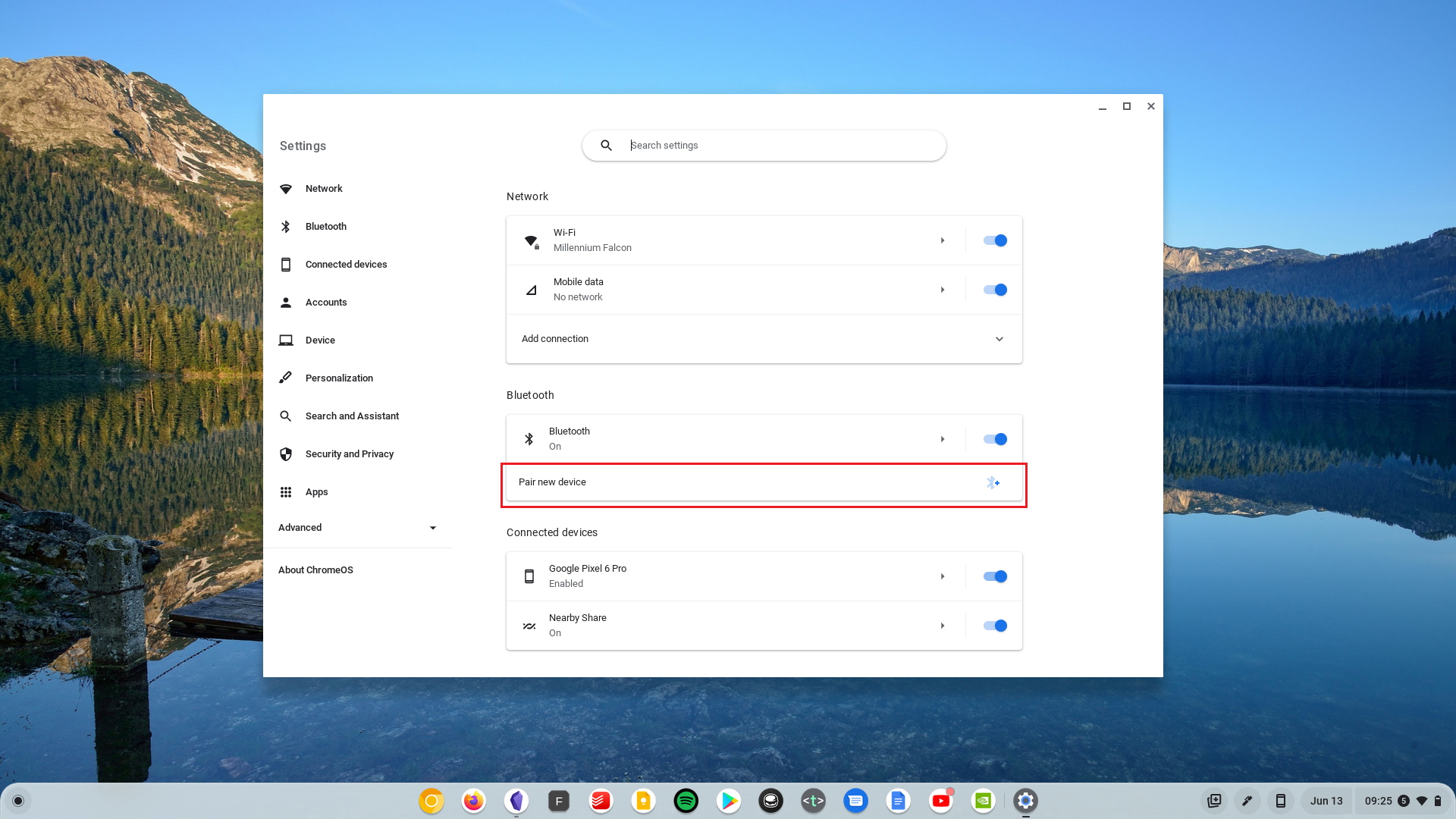 Pair Xbox Controller to Chromebook Settings