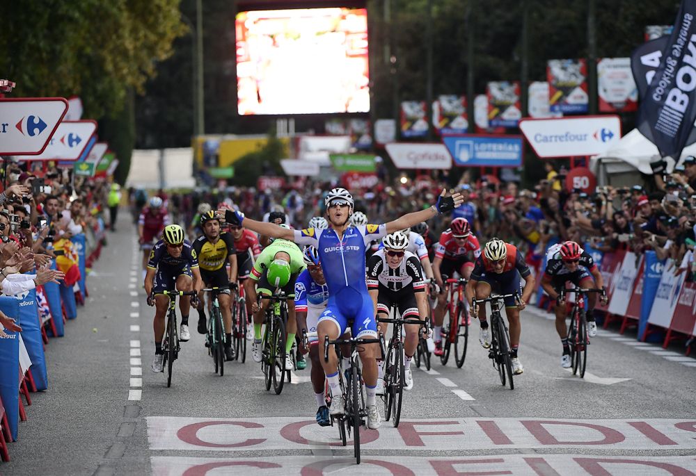 Matteo Trentin wins the final stage of the 2017 Vuelta a Espana