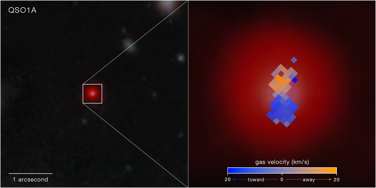 An image detail from NIRCam on NASA&amp;rsquo;s James Webb Space Telescope shows the Little Red Dot Abell2744-QSO