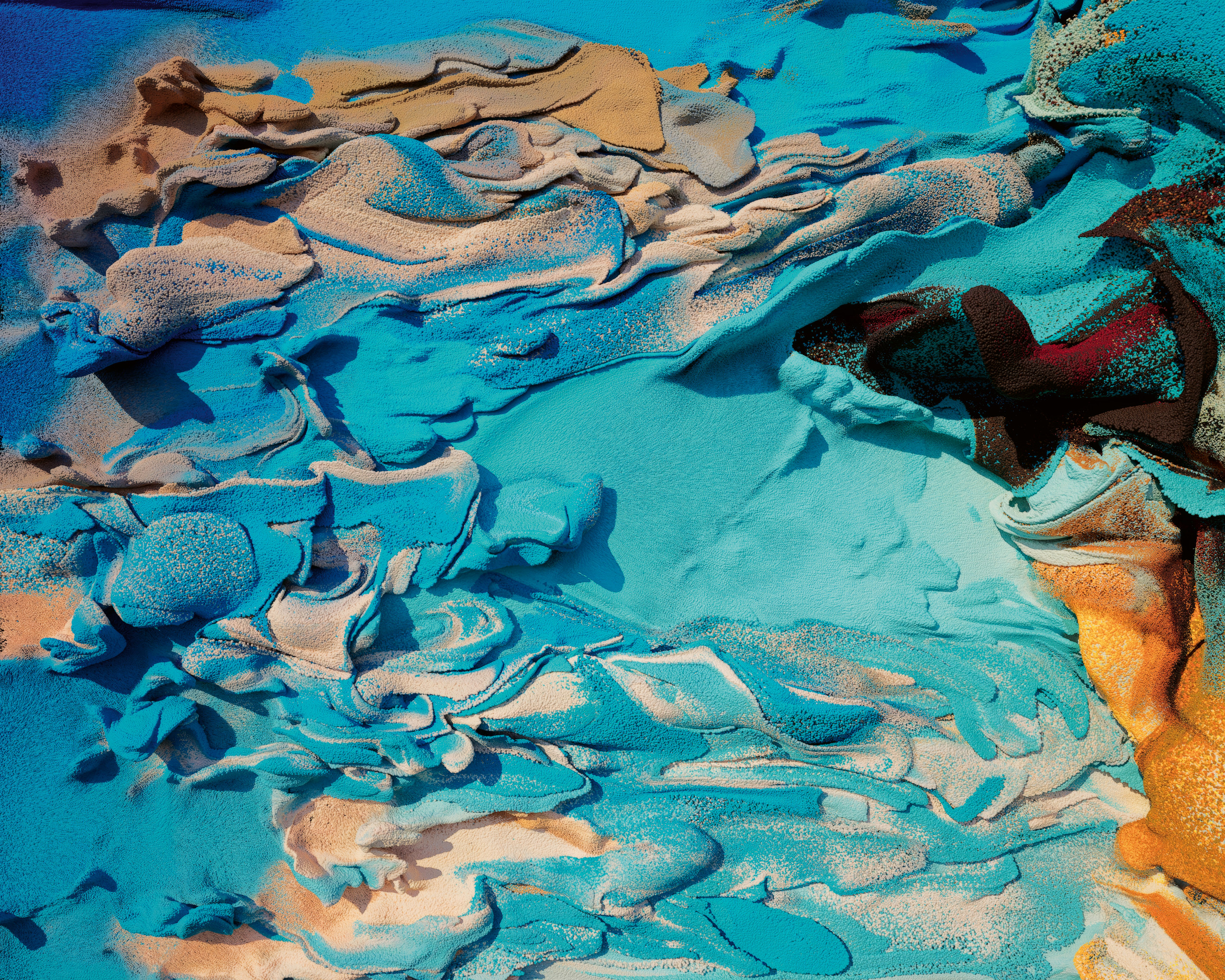 A detail of the Latent City installation