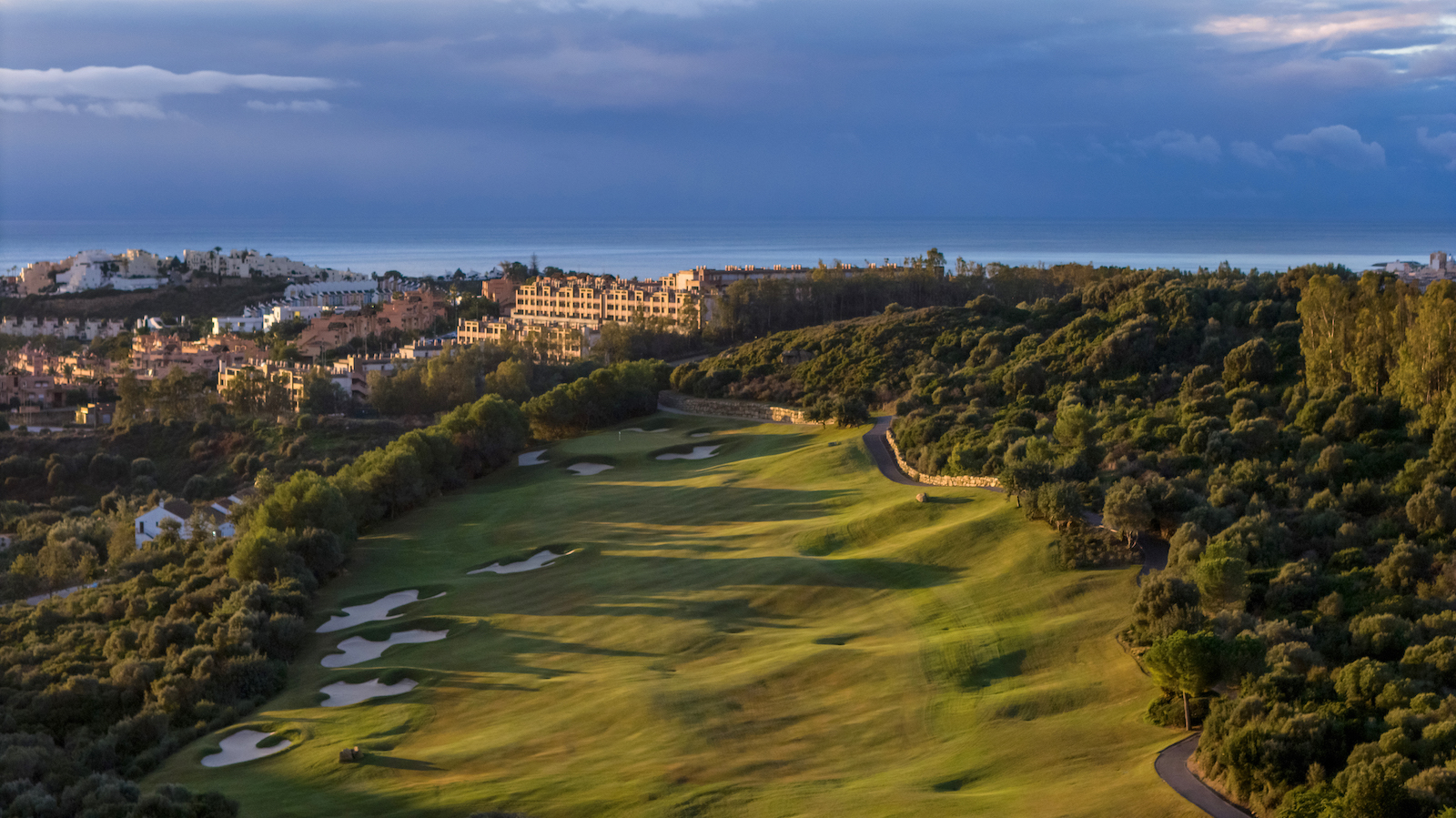 The long par-4 15th at Finca Cortesin