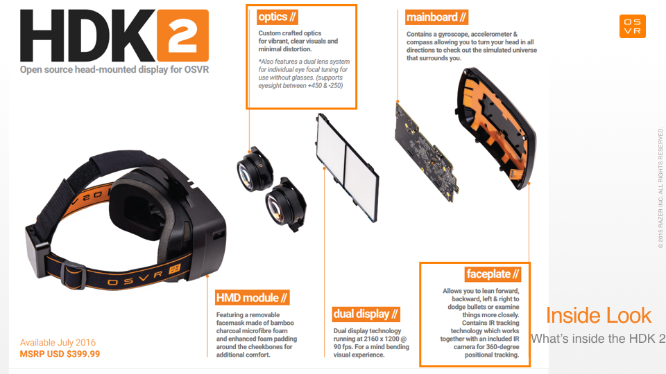 The HDK2 is designed to be taken apart