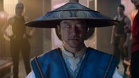 JESSICA MCNAMEE as Sonya Blade, TADANOBU ASANO as Lord Raiden, and LEWIS TAN as Cole Young in New Line Cinema&rsquo;s &ldquo;Mortal Kombat II,&rdquo; a Warner Bros. Pictures release.