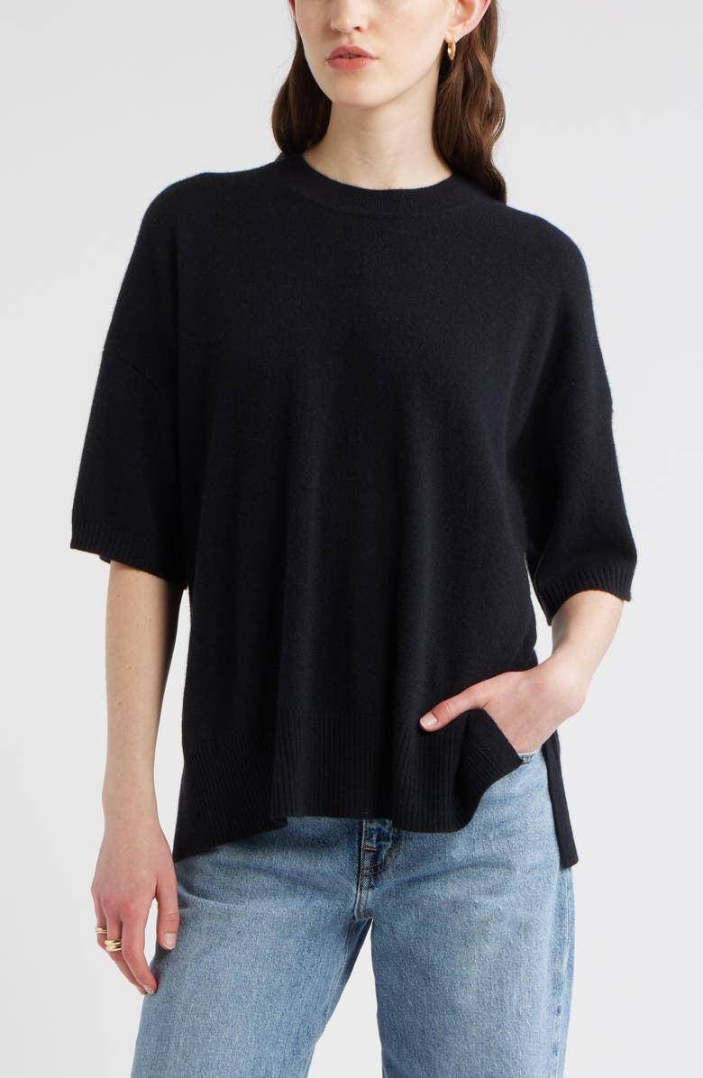 Short Sleeve Cashmere Sweater