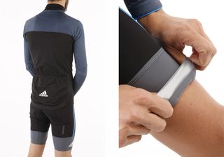 The jersey has standard three pocket setup, with a hidden pocket for keys located internally. On the legs, an extremely sticker leg gripper keeps everything in place.