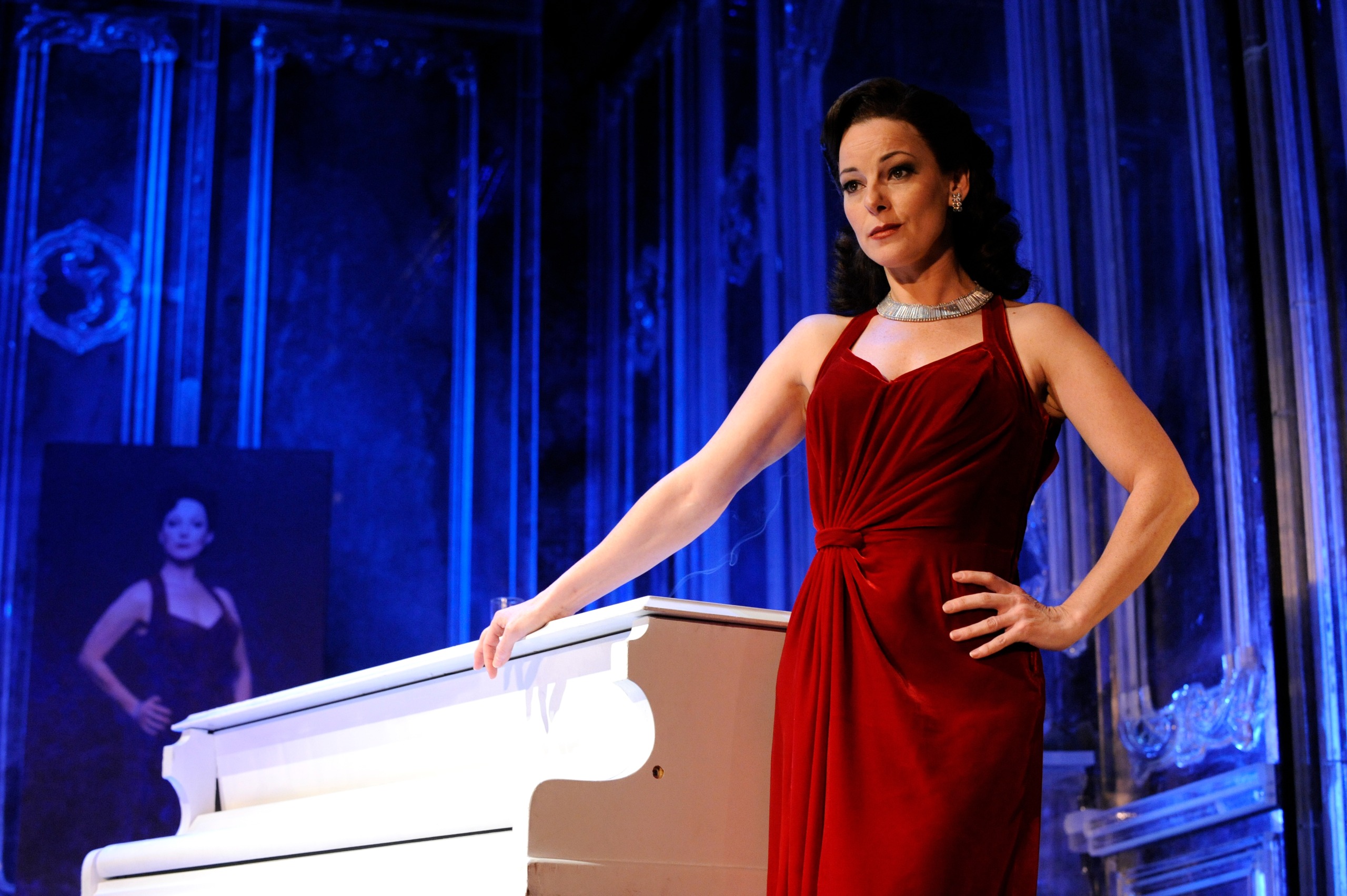 Ruthie Henshall (as Marguerite) performs in the production "Marguerite" at the Theatre Royal, Haymarket, in London