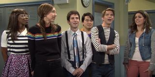 Bowen Yang and the Saturday Night Live cast