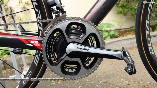 Cadel Evans (BMC) records his efforts with SRM's latest 11-speed-compatible power meter