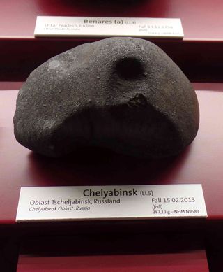The Natural History Museum in Vienna has a number of fragments from last year's Chelyabinsk airburster on display.