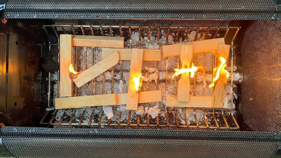 BioLite FirePit+ being tested in writer's home