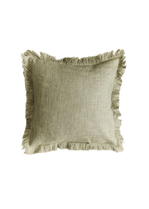 Slub-Weave Cushion Cover - Light Beige