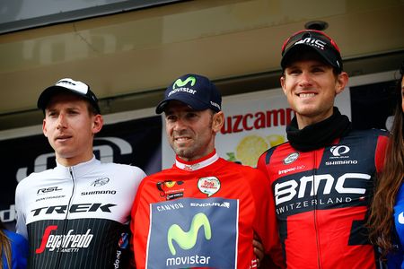Bauke Mollema, Alejandor Valverde and Tejay van Garderen.