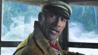 Dwayne Johnson is shown on Jungle Cruise.