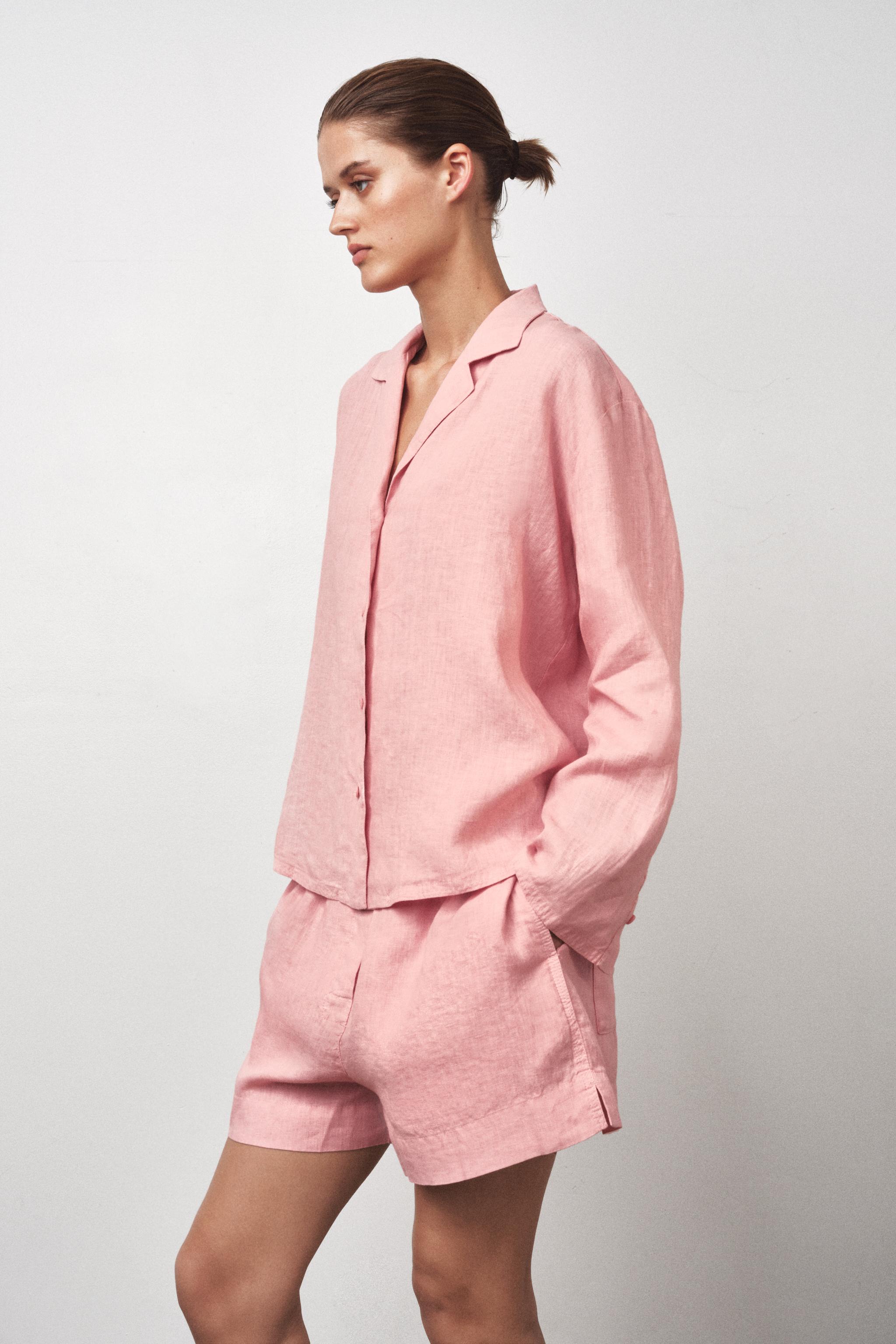 100% Linen Shorts Zw Collection