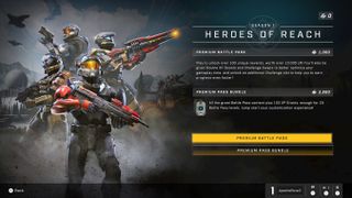 Halo Infinite store page for season 1 battle pass