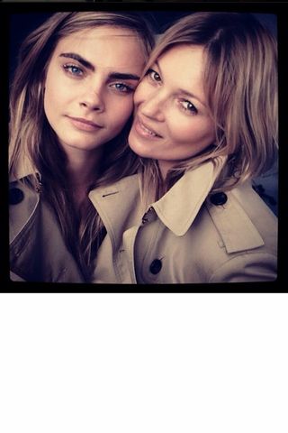 Cara Delevingne and Kate Moss Team Up For Burberry