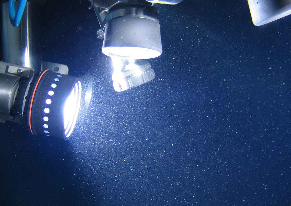 A submersible dubbed Jiaolong in the Mariana Trench on June 27, 2012, in the western Pacific Ocean.