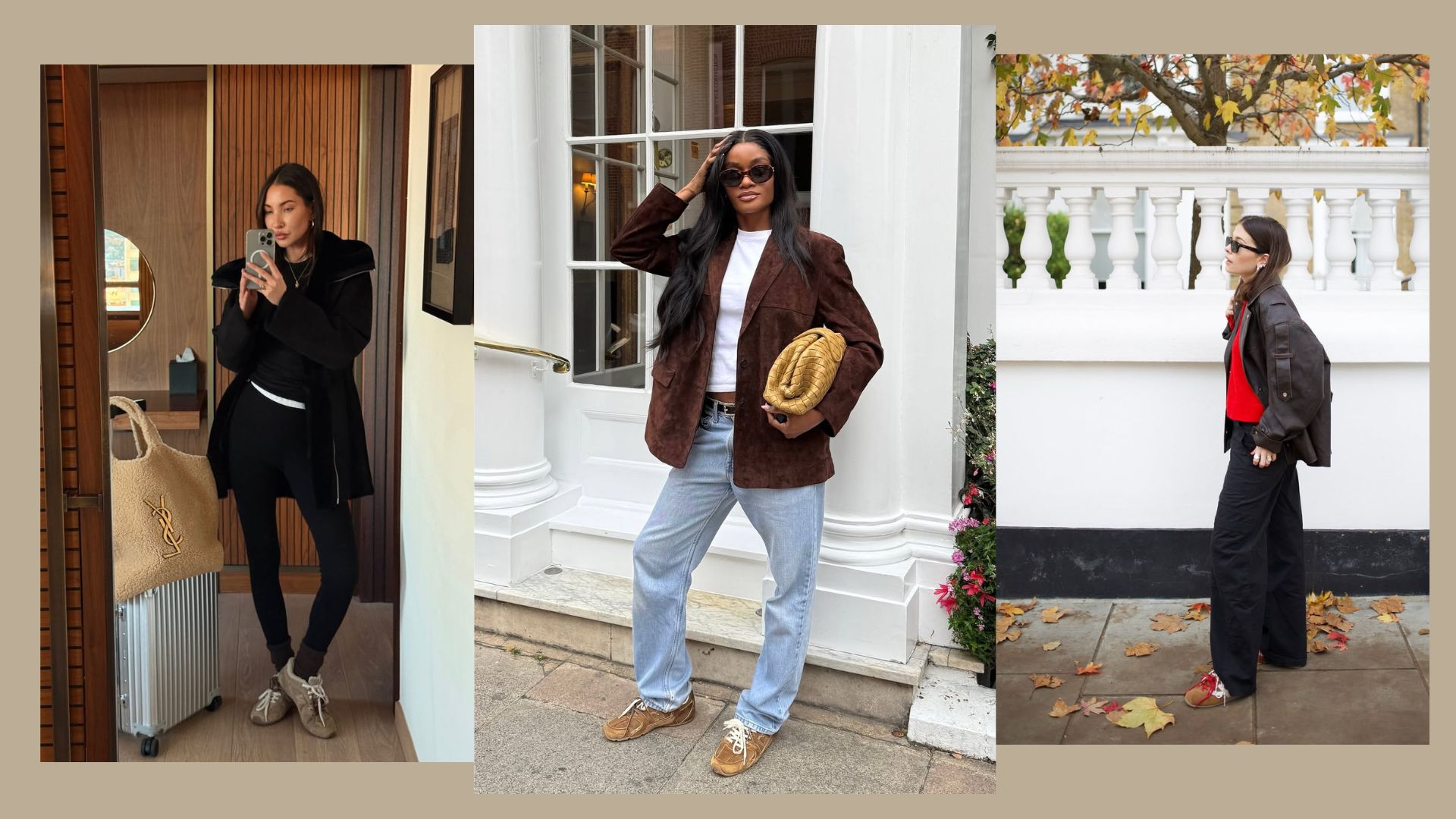 Felicia Akerstrom, Mimi Orere, and Alice Satterthwaite wearing double lace trainers.