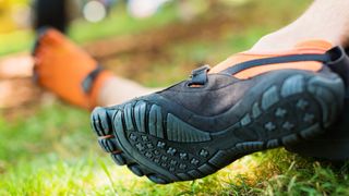 Sole of Vibram FiveFingers shoe