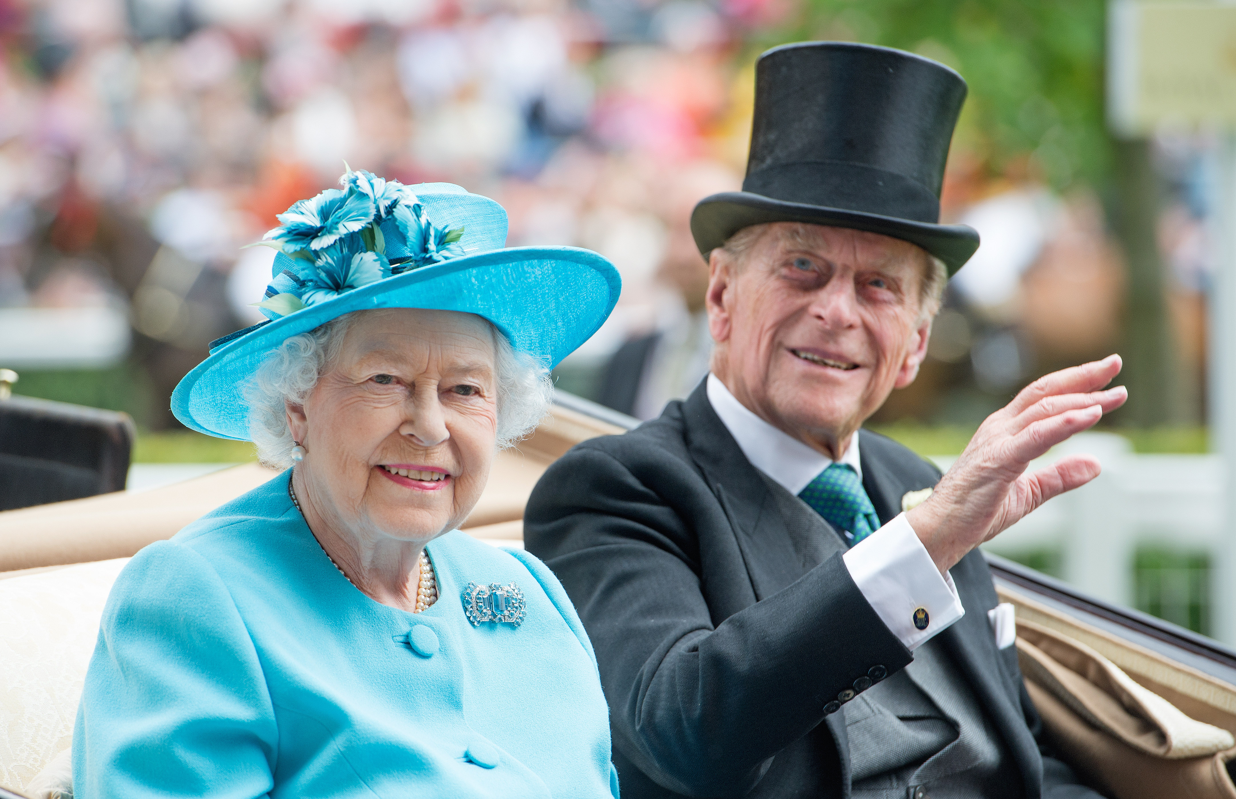 Queen Elizabeth and Prince Philip at Royal Ascot