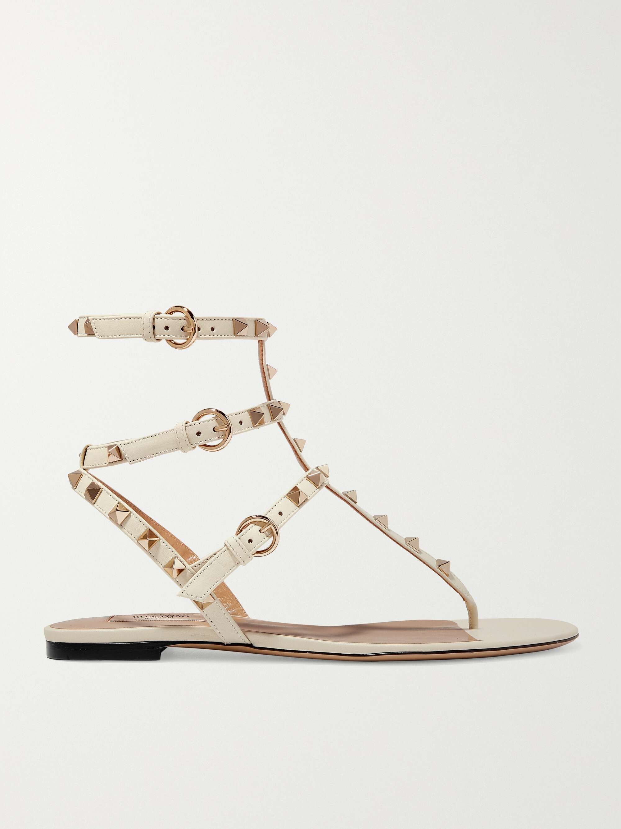 The Rockstud Leather Sandals