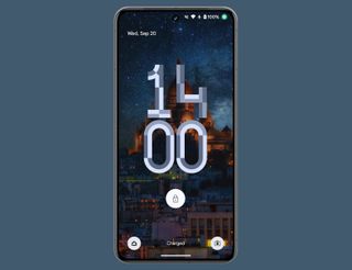 Metro clock in Android 14 QPR1