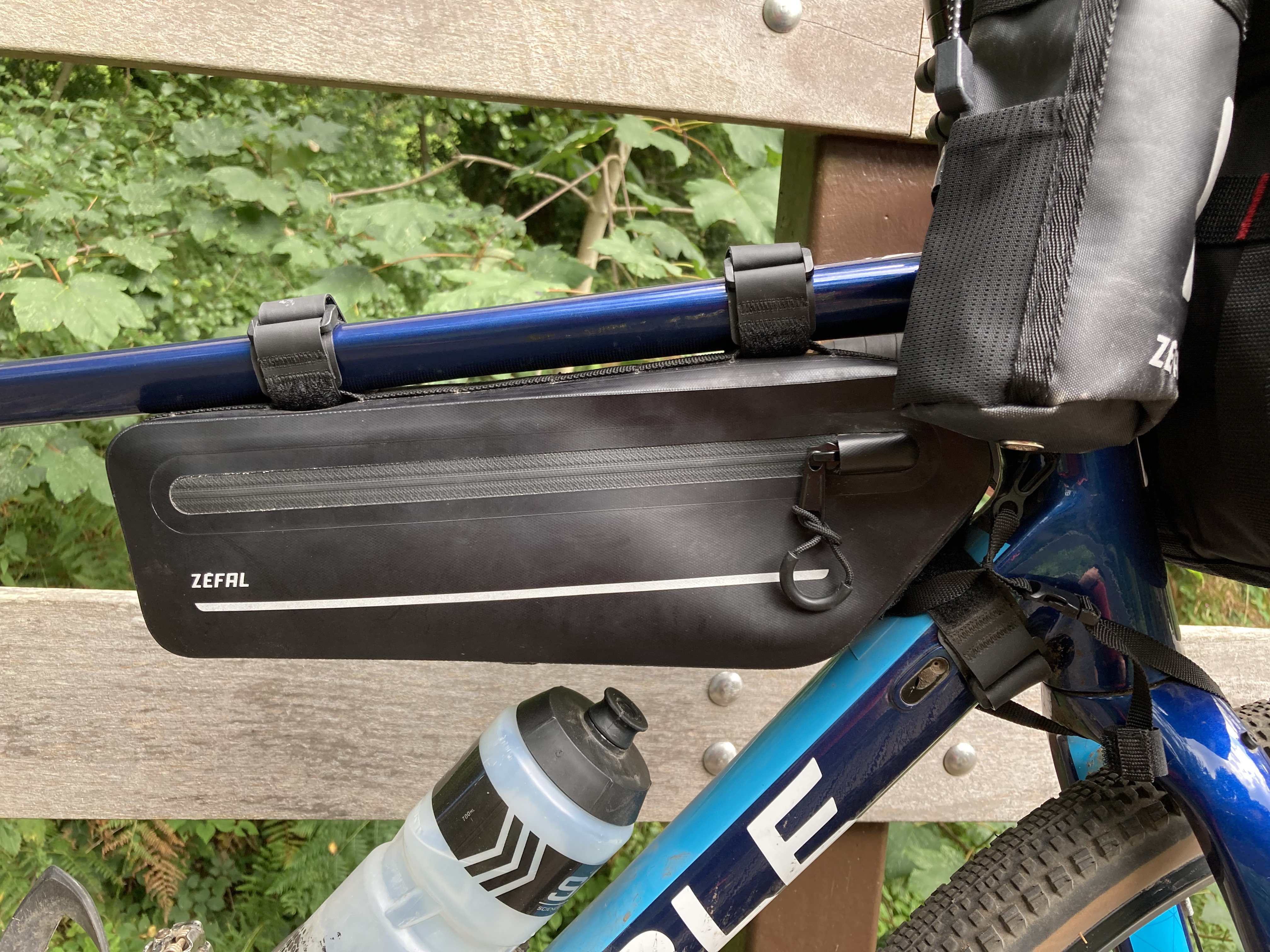 Zefal Adventure C2 frame bag attached to a frame