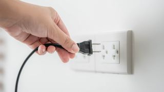 Unplugging from wall socket