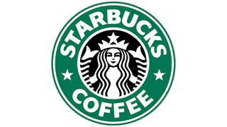 Starbucks logo from 1992, showing the words 'Starbucks coffee' around an image of a siren