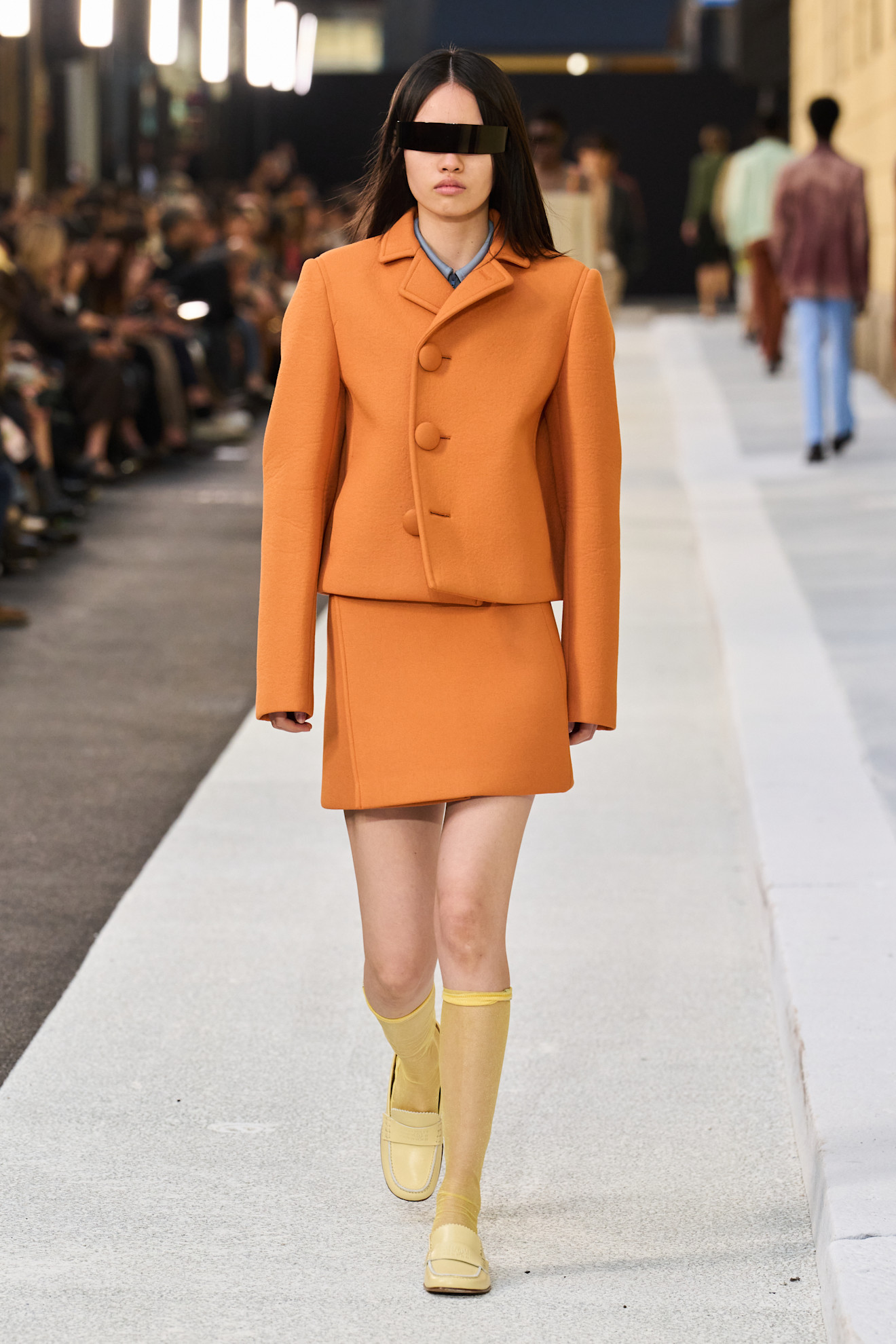 MM6 Maison Margiela S/S 26 runway, orange trend