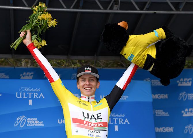 Tadej Pogacar (UAE Team Emirates) took over the race lead after stage 6 of the 2019 Tour of California