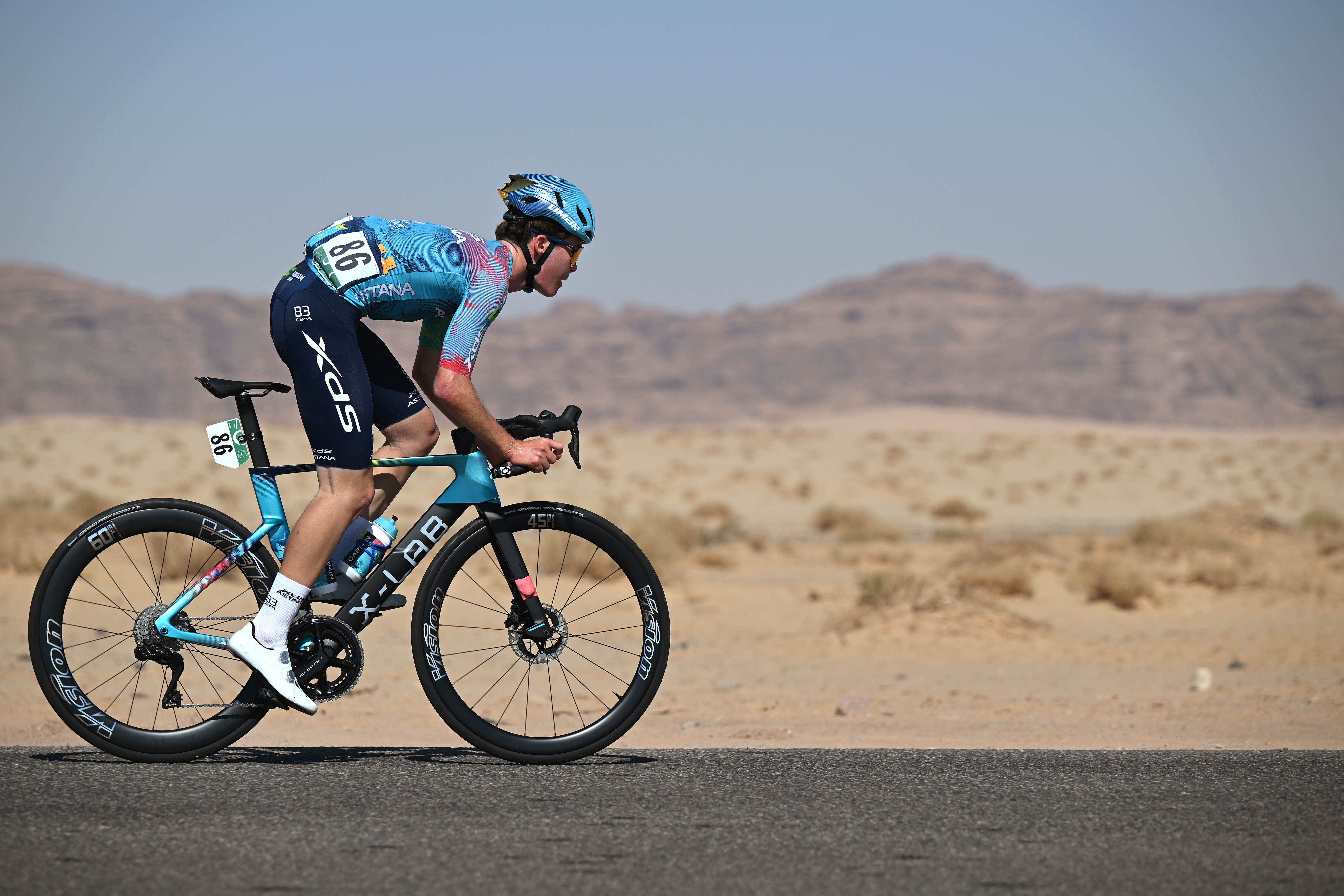 Alexandr Vinokurov racing at the AlUla Tour