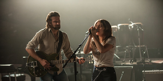 Bradley Cooper and Lady gaga performing in A star is born