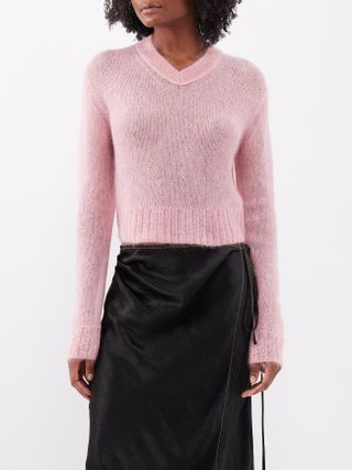 Kosma V-neck mohair-blend sweater