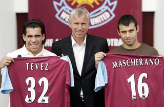 West Ham appeared to have pulled off a coup to sign Tevez (left) and Javier Mascherano (right) but the deal was found to have breached Premier League rules