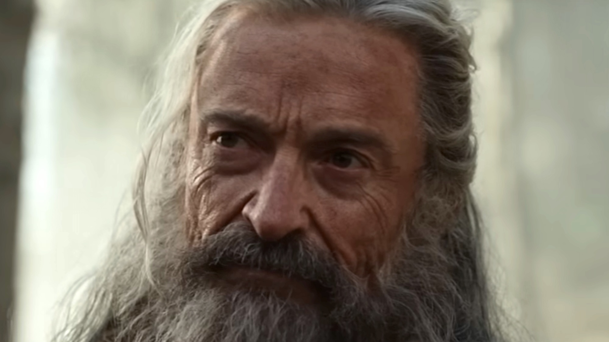Robin Hood (Hugh Jackman) looks ahead in The Death of Robin Hood.