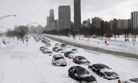 The massive Midwest snowstorm drove Chicago&amp;#039;s Lake Shore Drive to a standstill.