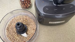 chopping nuts in the Cuisinart Elemental 13 Cup Food Processor with Dicing