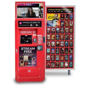 Redbox rental kiosk with Velocity digital signage
