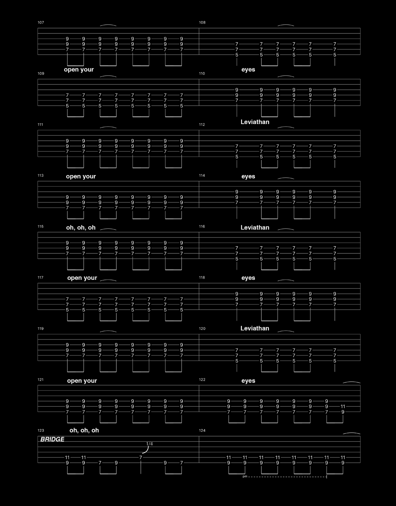 Volbeat - Leviathon guitar tab