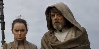 Luke and Rey in The Last Jedi