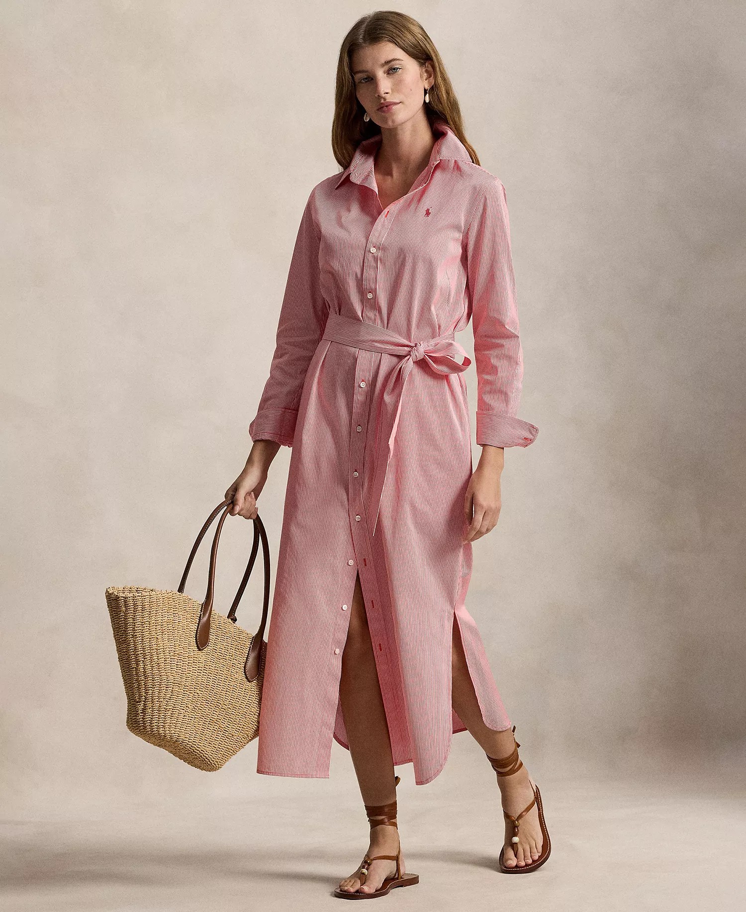 Polo Ralph Lauren, Long-Sleeve Collared Shirt Dress